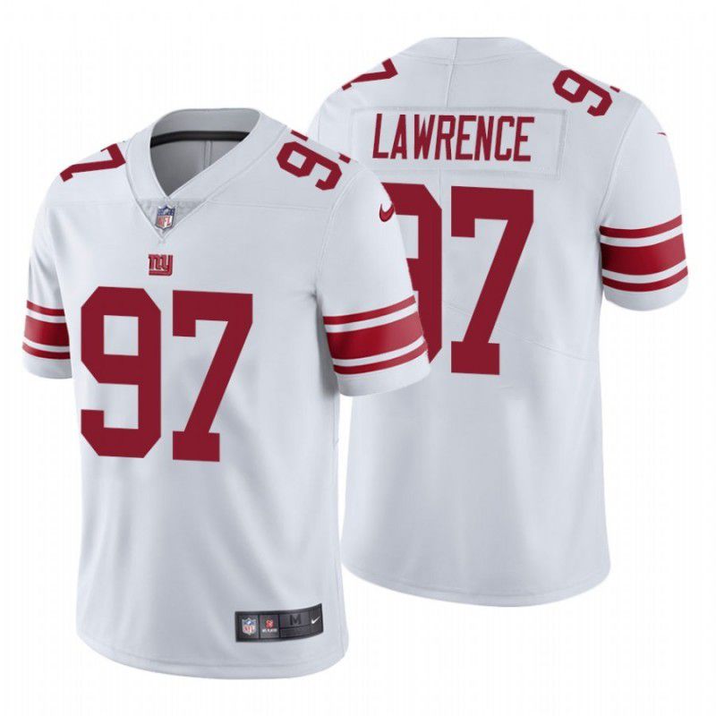 Men New York Giants #97 Dexter Lawrence Nike White Vapor Limited NFL Jersey